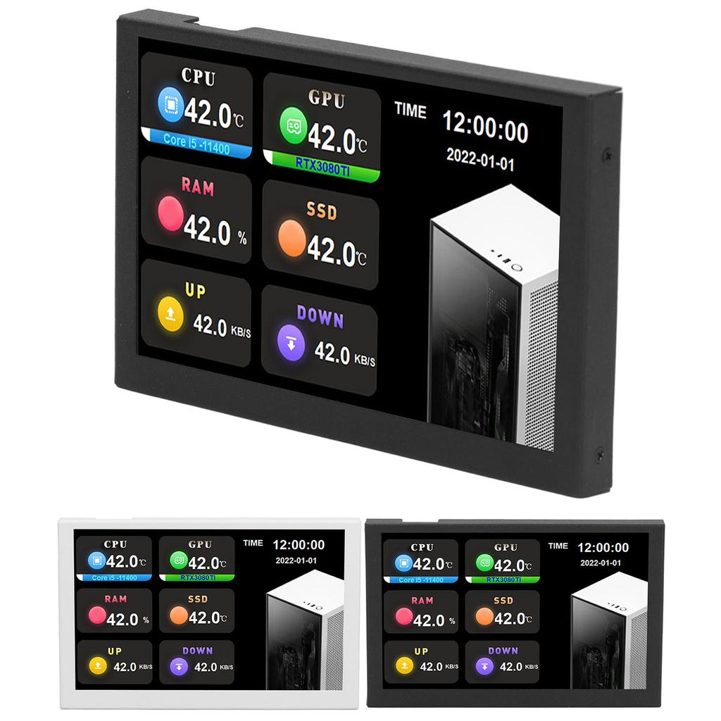 USB Ekran Cal 800x480 Rozdzielczość Typ C Podekran Monitor Danych PC dla AIDA64
