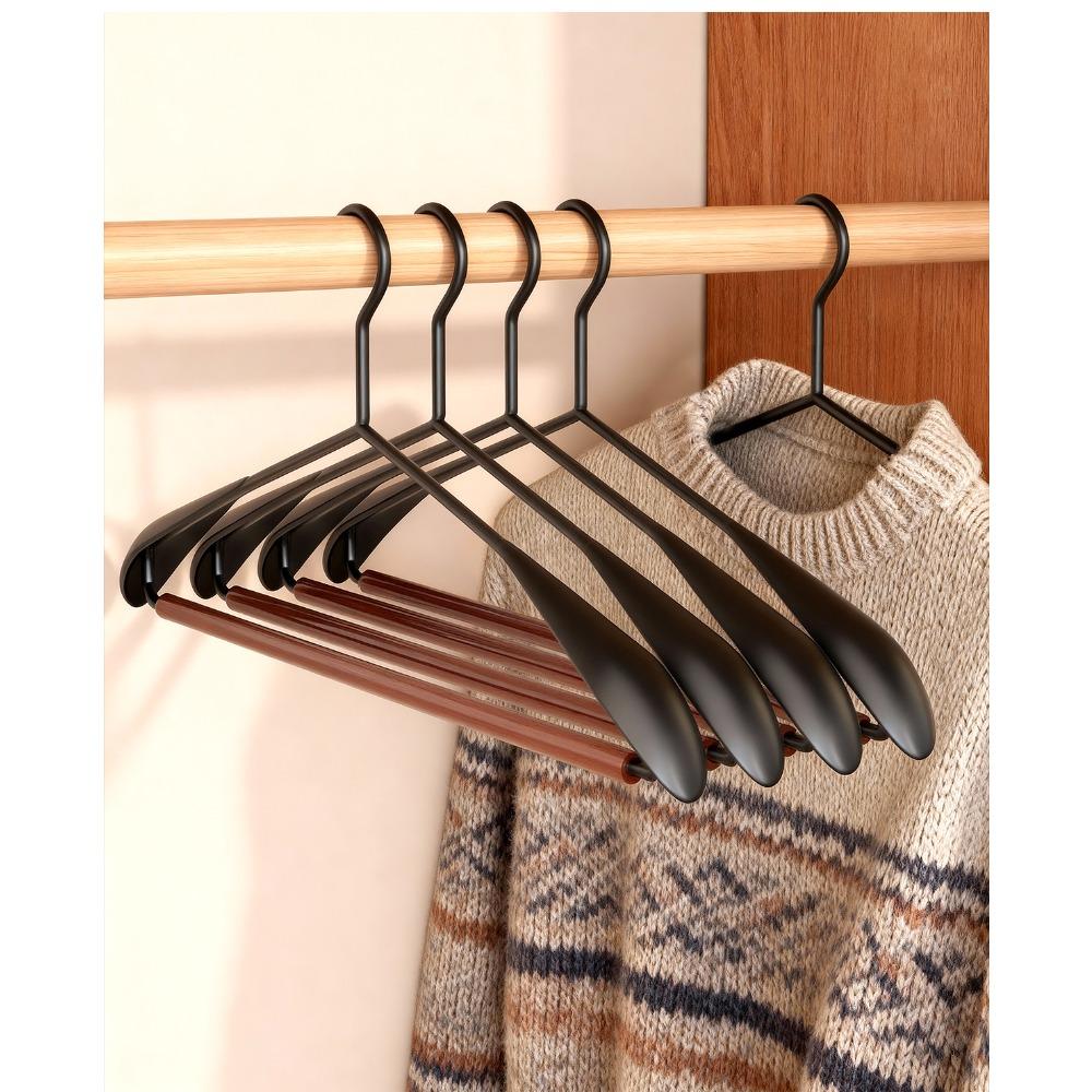 Premium Beech Wood Household Non-Slip, No-Marks Clothes Hanger