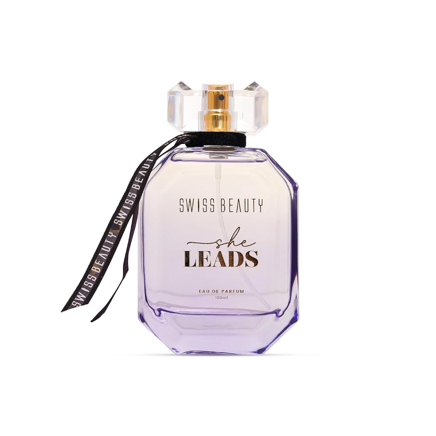 

Swiss Beauty She Leads EDP | Long-Lasting | Ideal For Gifting | Everyday Wear | Top Note: Elemi | Middle Note: Violet Flower | Base Note: Musk | 100ml 100ML