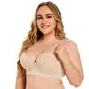 Plus Size Thin Seamless Push Up Underwire Bra For Women