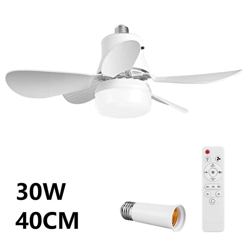 Ceiling Fan with Light Ceiling Fan Light Remote Control LED Light Fan 3 Light Colors Timing Wireless Fan for Living Room Bedroom