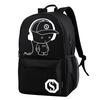 USB External Charging Laptop Noctilucent Cartoon School Bags Student Backpack