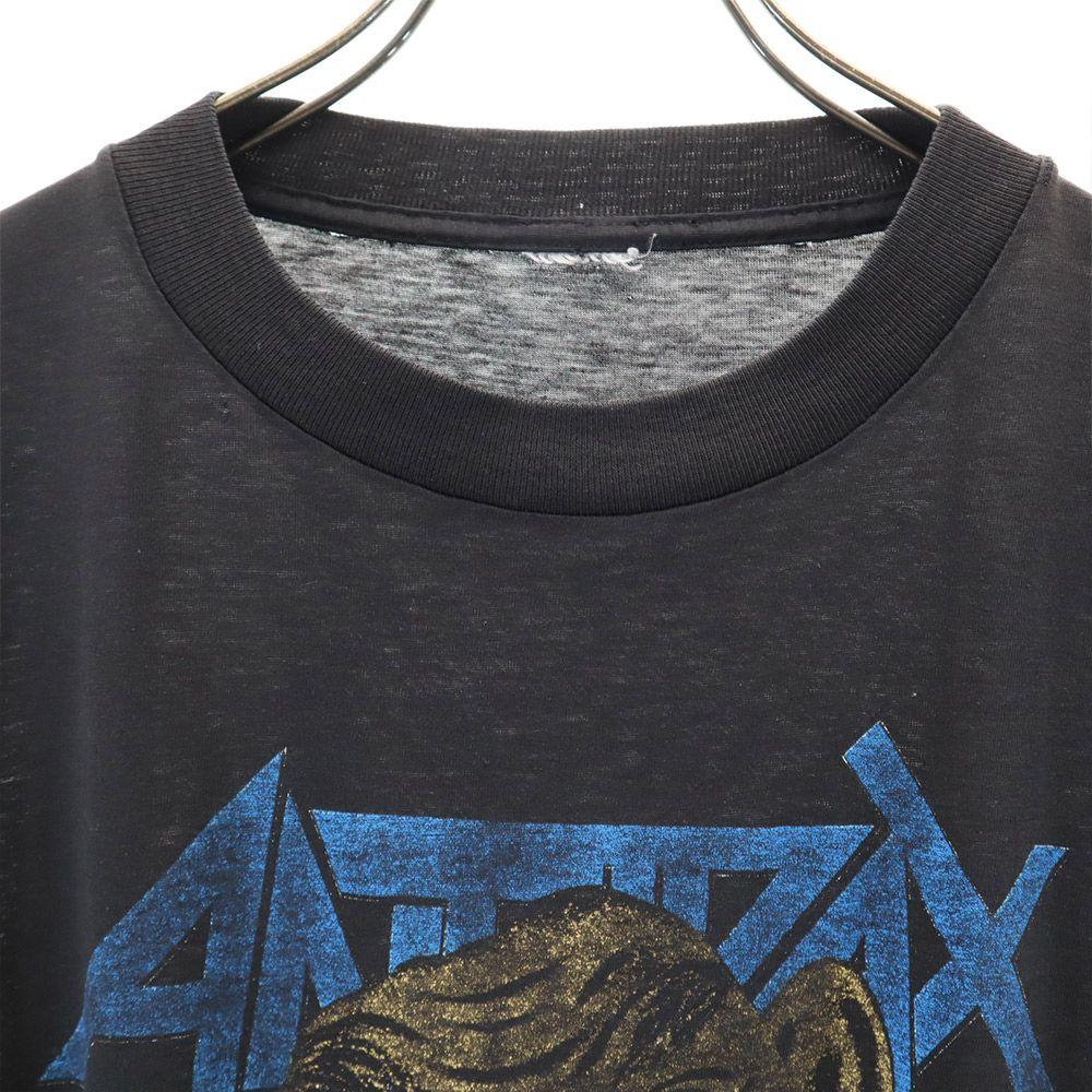 OLD 80s 90s Anthrax Band T-shirt Notman Short Sleeve T-shirt Black Men's Used