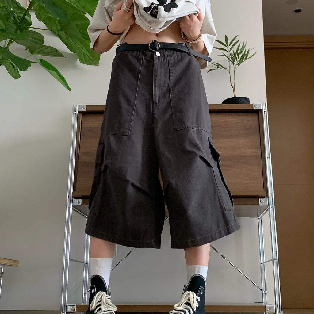 American Vintage Y2k 90s Cargo Pants Women Harajuku Oversized Jorts Baggy Summer Short Trousers Streetwear Korean Shorts