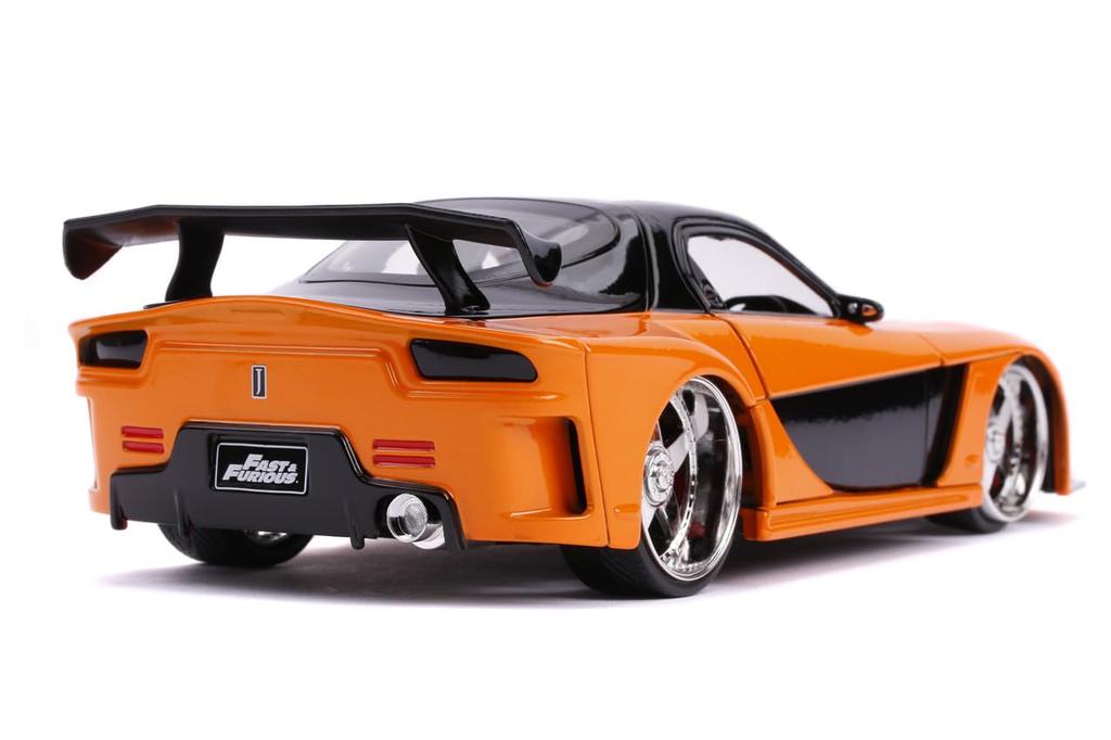 Jada Toys Fast & Furious Series 1/24 F&F Mazda RX-7 Orange/Black (Han) Finished Product