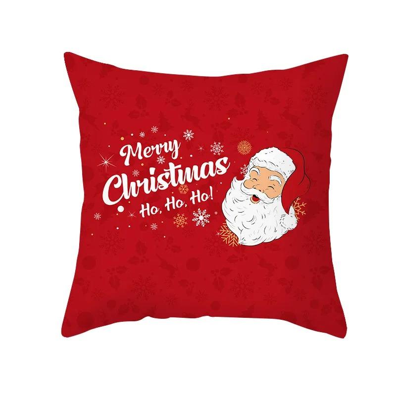 Christmas Themed Pillowcases Car Accessories Office Santa Claus Living Room Sofa Home Pillowcases