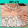 Multi Necklace Stackable Layer Twist Artificial Pearls Choker Necklace Simple Sweater Chain Jewelry Gift