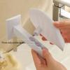 Soap Organizers Leaf Shape Plastic Soap Holder Tray with Adjustable Design and Auto Draining for Sink Countertop