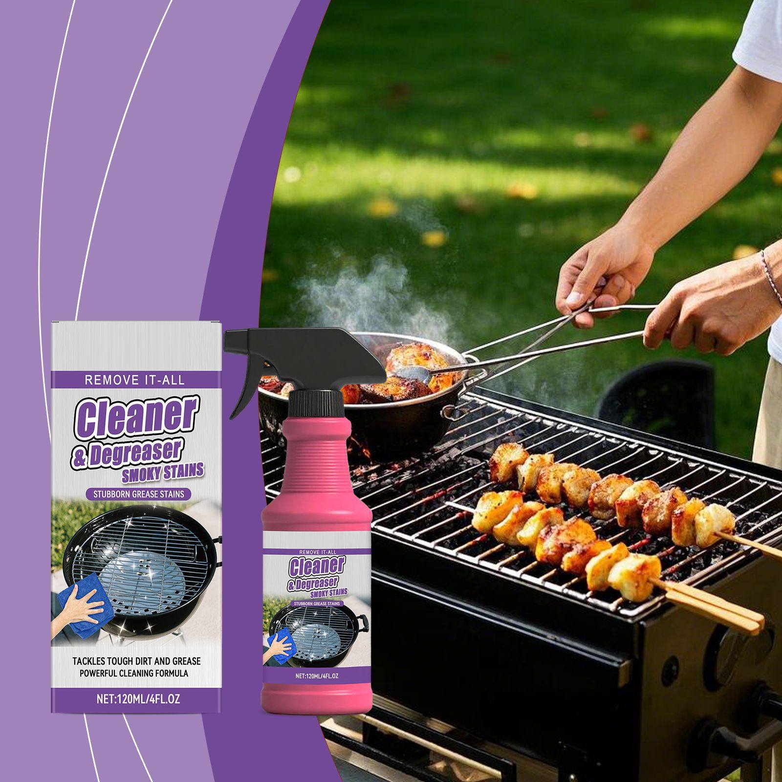 

Outdoor Barbecue Cleaner, Multi-purpose Barbecue Grill Cleaner, Spray Grill Cleaner,120ml One Size белый