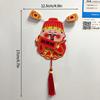 Chinese Latest Year Refrigerator Magnetic Sticker God Of Wealth Fridge Magnet Pendants  Horse Year Spring Festival Decoration