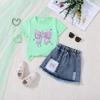 Set di gonne casual in denim alla moda per bambine