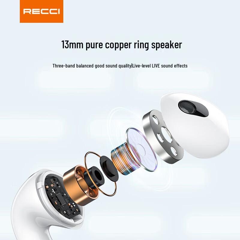 Recci G400 Half In-Ear Bluetooth Earbuds