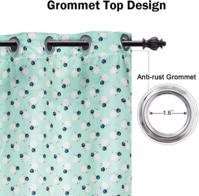 54'' X 84'' Outdoor Printed Waterproof UV Protection Privacy Thermal Insulated Grommet , Planet (1 Panel )