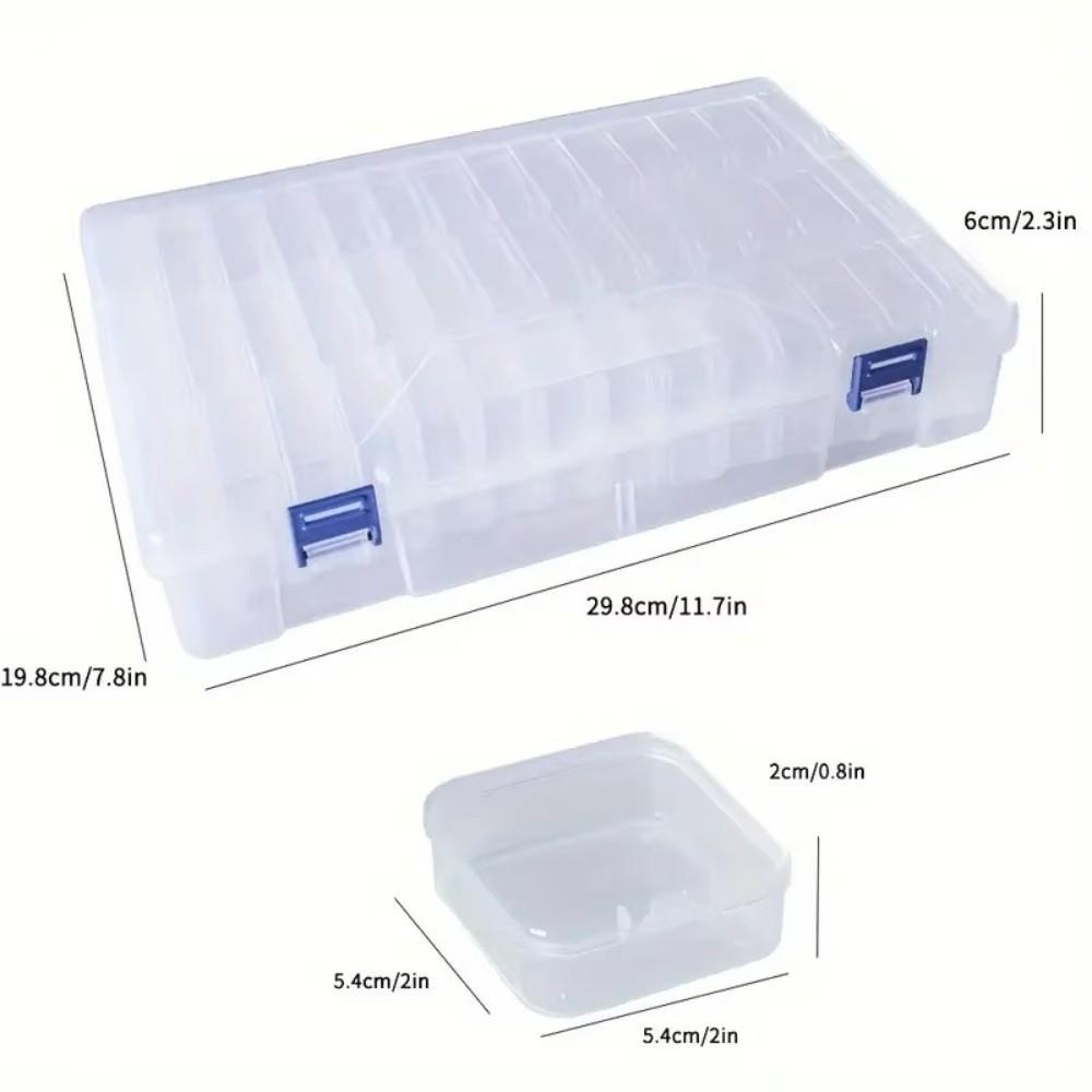 42 Grids Lid Containers Transparent Handicraft Organization Box Portable Storage Box