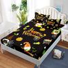 Happy Halloween Fitted Sheet Bed Mattress Protector Kid Pumpkin Bed Cover Twin Full Queen King Size Elastic Bed Sheet Pillowcase