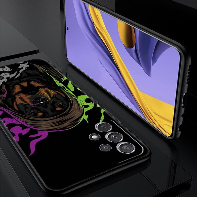Doberman Dog Phone Case for Samsung Galaxy A55 A35 A15 A14 A13 A25 A54 A51 A71 A72 A73 A32 A52 A41 5G Soft TPU Shell Fundas Bags
