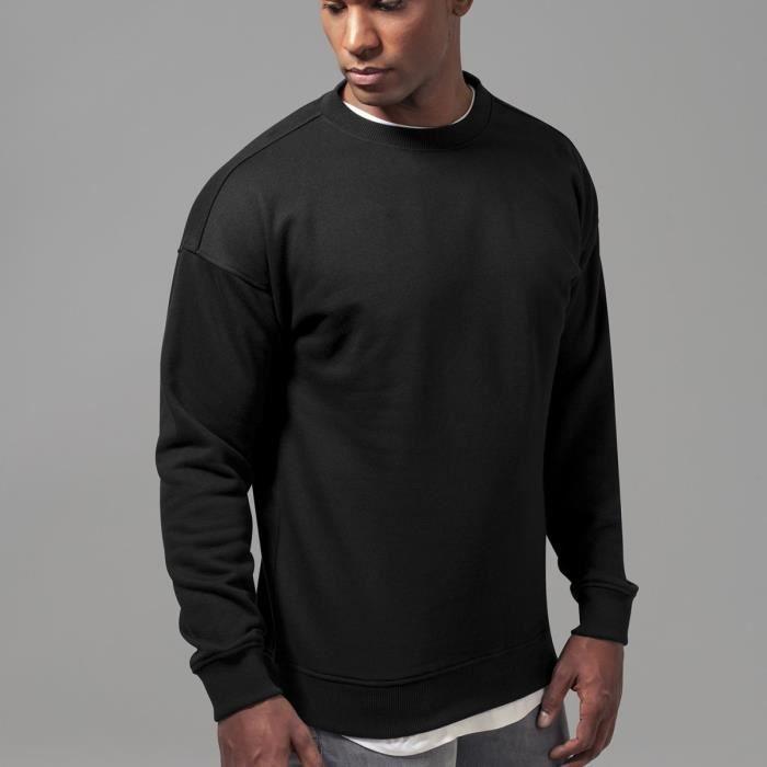 Sweat - Urban Classics - Crewneck Pullover - Noir - Manches Longues - Col Classique
