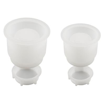 DIY Epoxy Resin Mould Silicone Jar Mold with Lid Jewelry Box Candle Holder Mould DIY Supplies Candle Holder Moulds