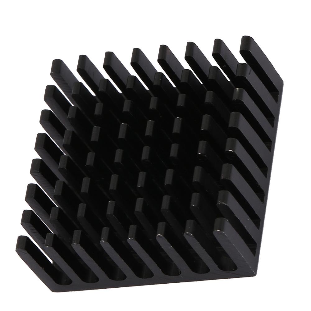 10pcs P25*10*25-B Aluminum Black Heat Sink Chip Cooling Fin