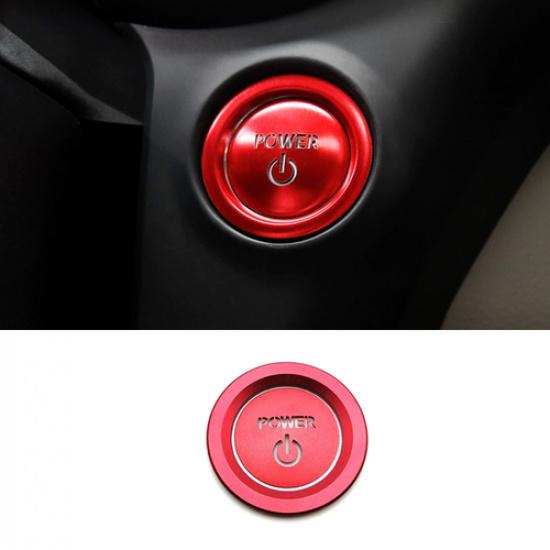 For Toyota RAV4 Hybrid -2025 Engine Push Switch Button Ring Trim Red