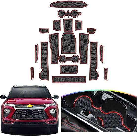 SKTU For -2024 2025 2026 Chevy Trailblazer Door Slot Mat 2024 2025 2026 Chevy Trailblazer Accessories Non-Slip Interior Door Groove Gate Pad Fit Door