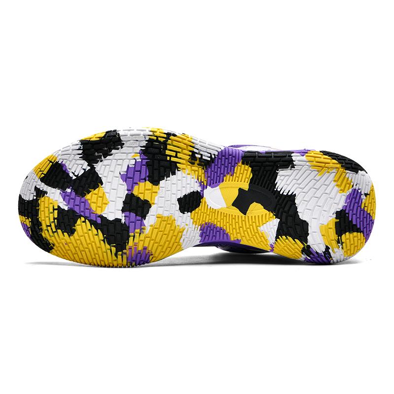 Friction Will Ring Non-slip Shock-absorbing Basketball Shoes Men's Sports Shoes College Students Leather Top Waterproof Running