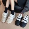 Fashion Womens Winter Warm Snow Boots New Thick-soled Cotton Lolita Mary Jane Leather Shoe Trendy Black Platform Ankle Boots Women Botas