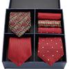 Men'S Formal Tie Bow Tie Pocket Towel 7-Piece Suit High-End Suit Small Square Scarf Retro Pattern Groom Wedding