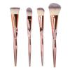 4pcs Makeup Brushes Set Brown White Brush Hair Face Make Up Brush Beauty ToolSet