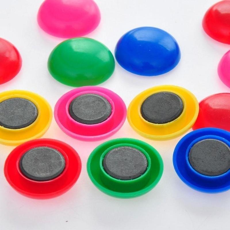 5 Pezzi Design Rotondo Magnete per Frigorifero Lavagna Bianca Magneti Pulsanti