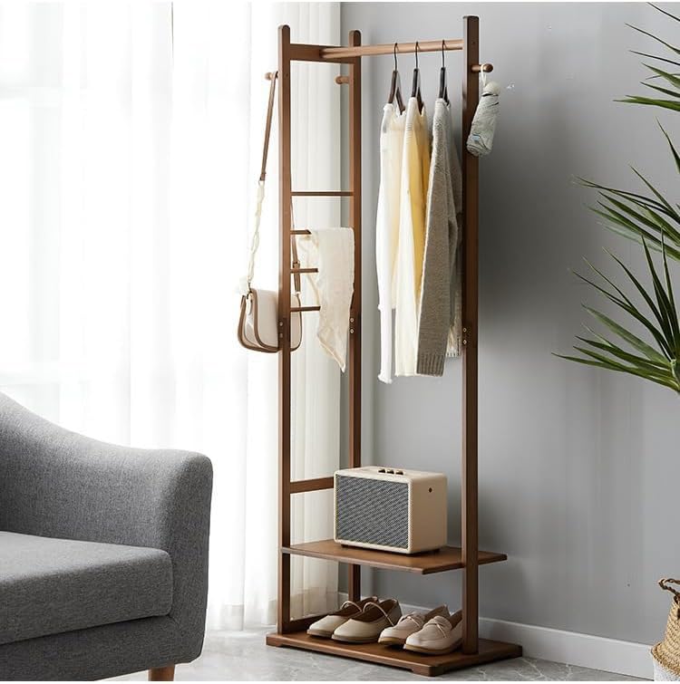 NAYIV Wooden Clothes Entryway Coat 57cm Ideal for Jacket Storage In Living and Balconies Rack, Rack, Wide, Rooms, Bedrooms,