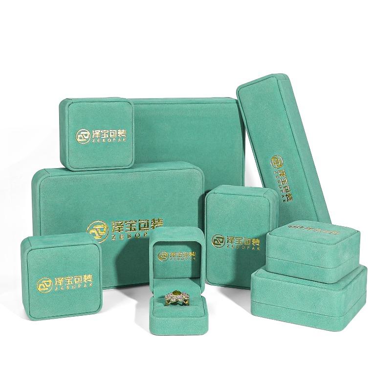 High-end rounded velvet jewelry box, jewelry ring box, pearl necklace and earrings box, bracelet jewelry packaging box