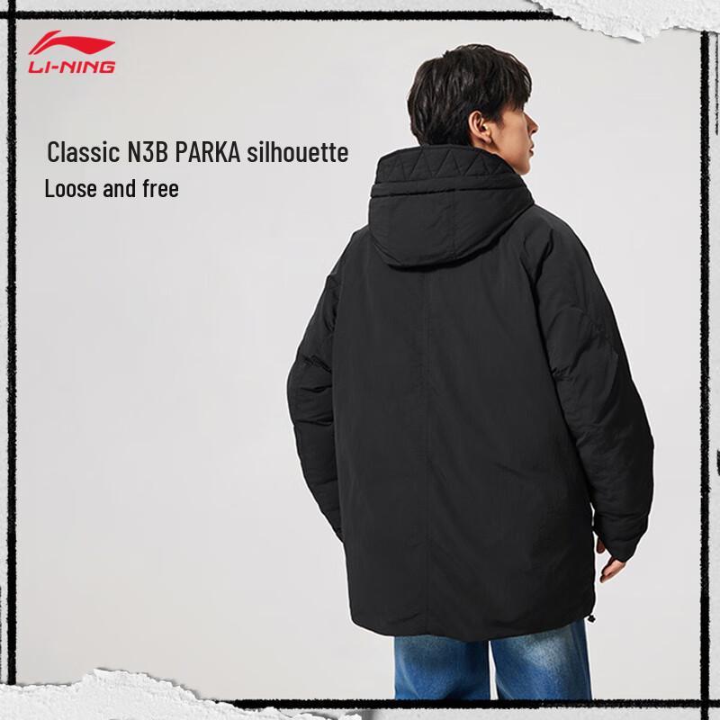 Li-Ning BADFIVE Men's Windproof Water-Repellent Down Jacket AYMV121