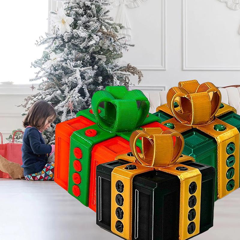Ärgerliche Geschenkbox mit Schrauben, große nervige Geschenkboxen, Streich-Schraubenbox, 3D-gedruckte Geschenkbox, Geldkartenbehälter, Weihnachtsgeschenk