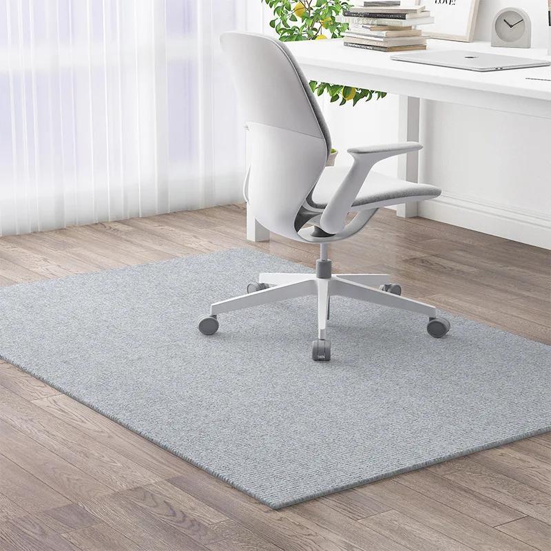 

Anti-Slip Office Swivel Chair Mat Computer Gaming Chair Mats Floor Protector Rug for Living Room Door Carpet Home Decorative Mat 80x120cm світло-сірий колір