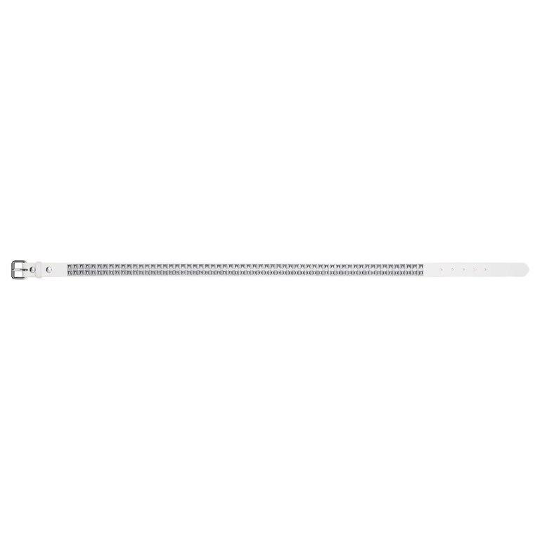 Supreme Studded Leather Belt White