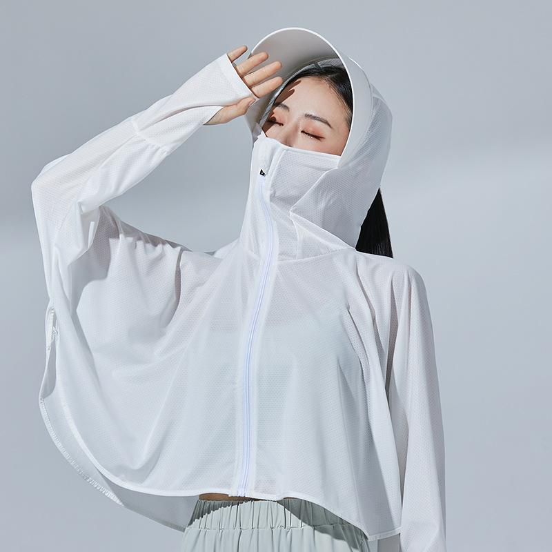 Summer Sun-protective Women's Clothing Breathable Smock Ice Silk Thin UV Protection Ladies Cloak & Cape for Women