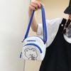 Women's Trendy Shoulder Bag, Cartoon Cute Small Round Bag, Daily Matching Change Bag for Male and Female College Students