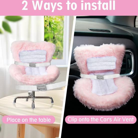 Doll Car Seat with Safety Strap Plush Doll Chair Sofa Multifunctional Car Interior Decor