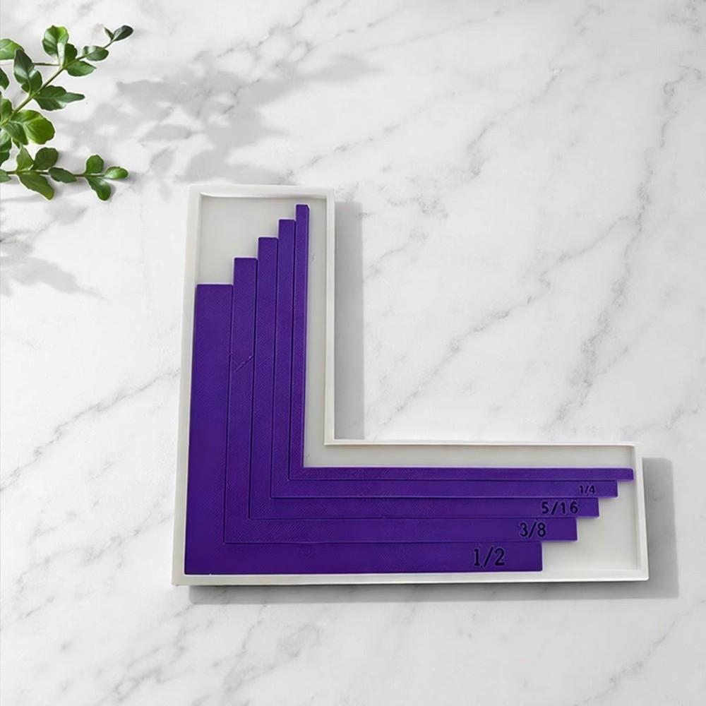 Size Tabs Precision Layering Ruler With Storage Case Card Positioning Tool Paper Crafting