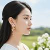 1 Paar Schmuck Quaste Blume Ohrhänger Temperament Tropfglasur Ohrringe Meeresurlaub