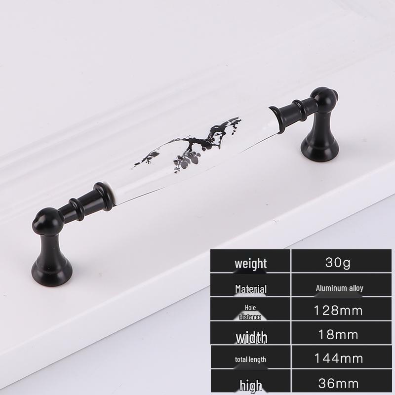 Fuji Black European Style Cabinet & Wardrobe Handle
