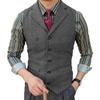 Men's Suit Vest Slim Herringbone Vest Single-breasted Casual