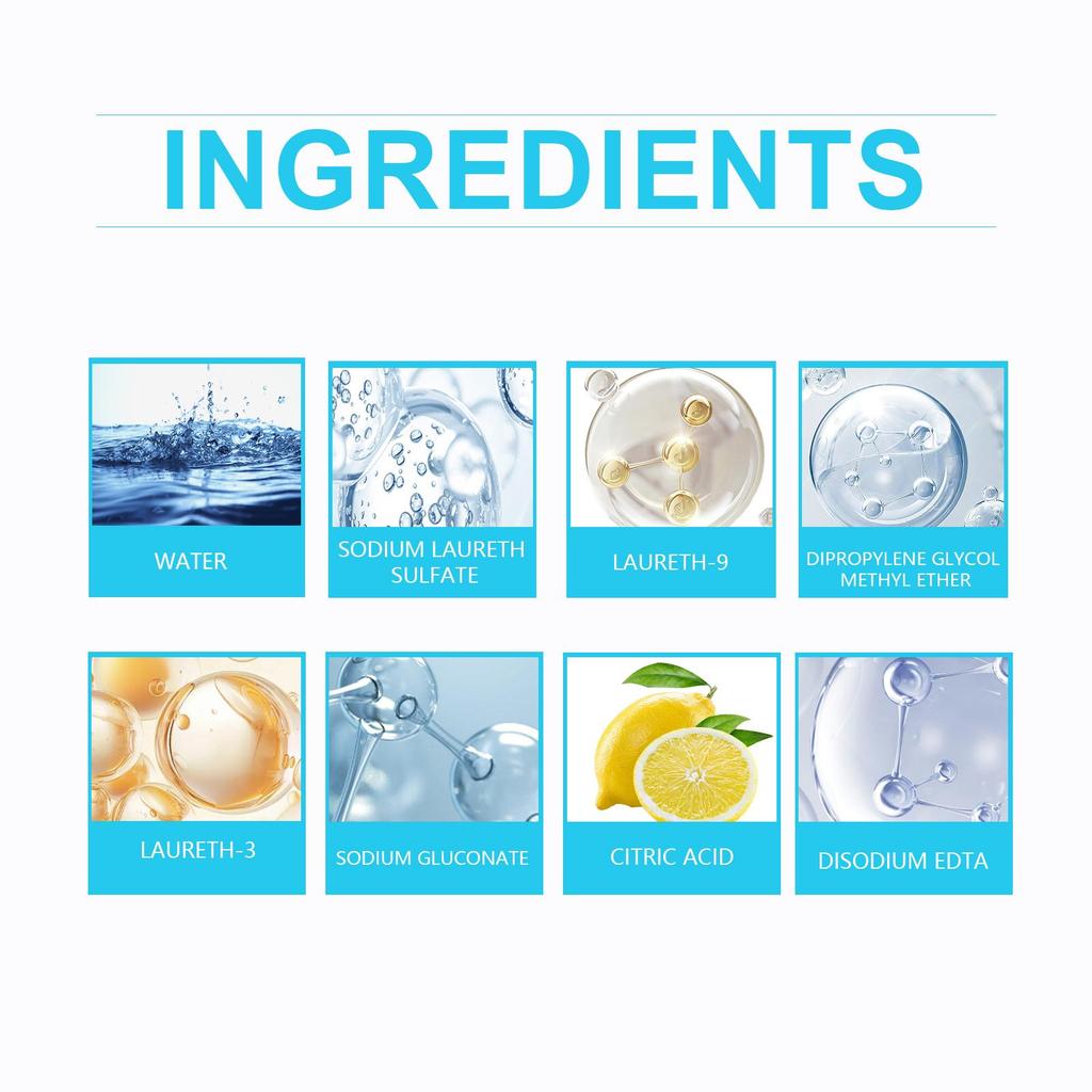 Rayhong Car Wash Cleaner, Car Cleaning and Polishing Waterproof and Stain-Resistant 2-in-1 Universal Cleaning Agent 60ml