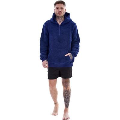 Keanu Mens Sherpa Half Zip Hoodie