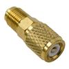 R410a R32 R22 HVAC Adapter Set 4pcs 5/16 SAE To 1/4 SAE Quick Couplers Brass Construction for Professional HVAC Tools and Repair