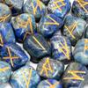 Lapis Rune Stones Set 25 Stones With Pouch