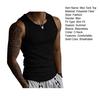 Summer Tank Ribbed O-Neck Sleeves Shirt Breathable Solid Color Slim Fit Stretch