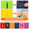 8Pcs Toddler Montessori Board Creative Felt Cloth Dress Learning Board Portable Fine Motor Skill Toy for Home Classroom Car