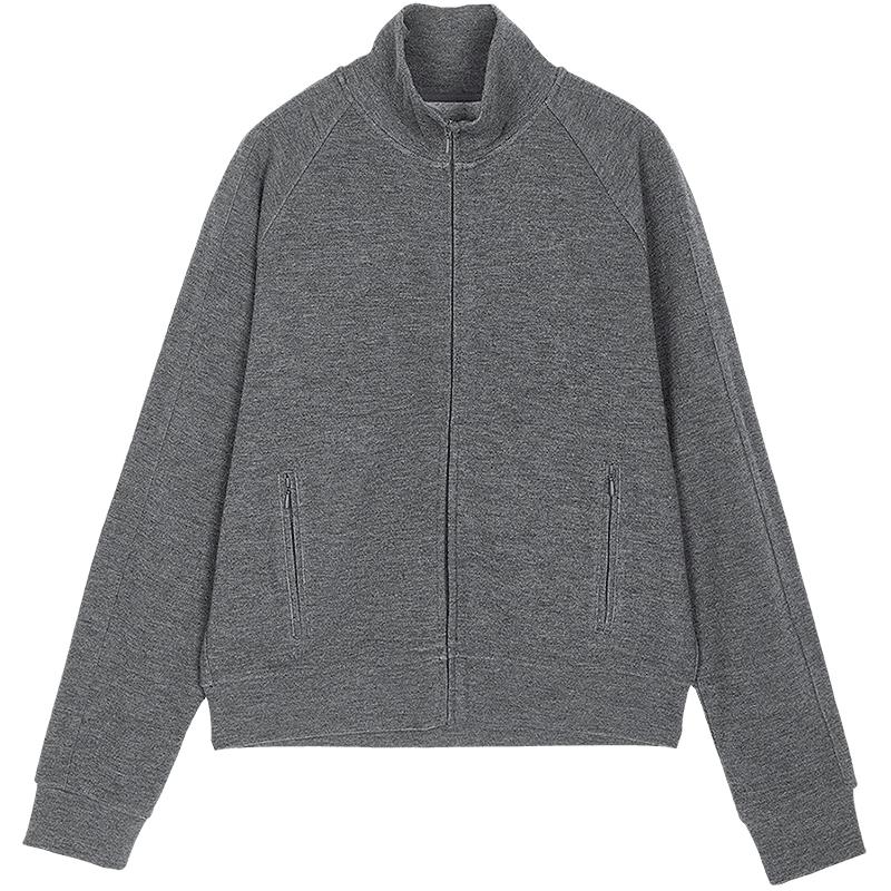 JNBY Women s Full-Zip Stand Collar Sweatshirt L